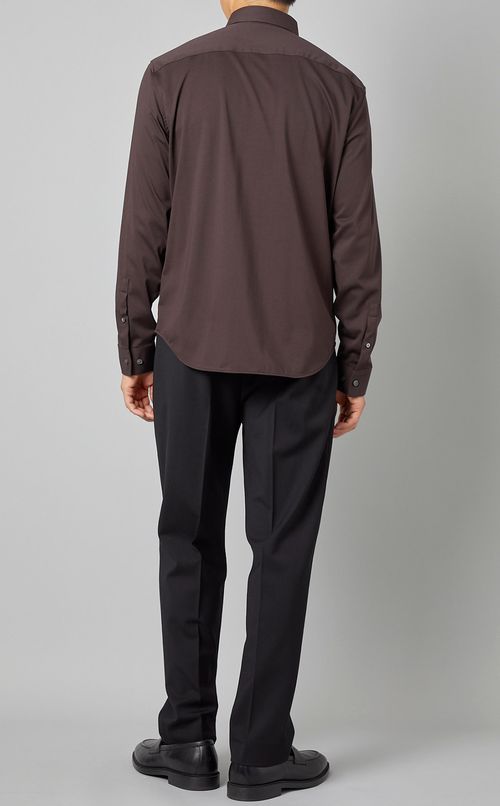 ストラクチャーニットシャツ