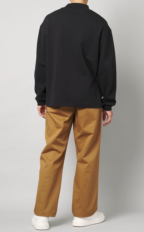 コットンツイルワイドパンツ