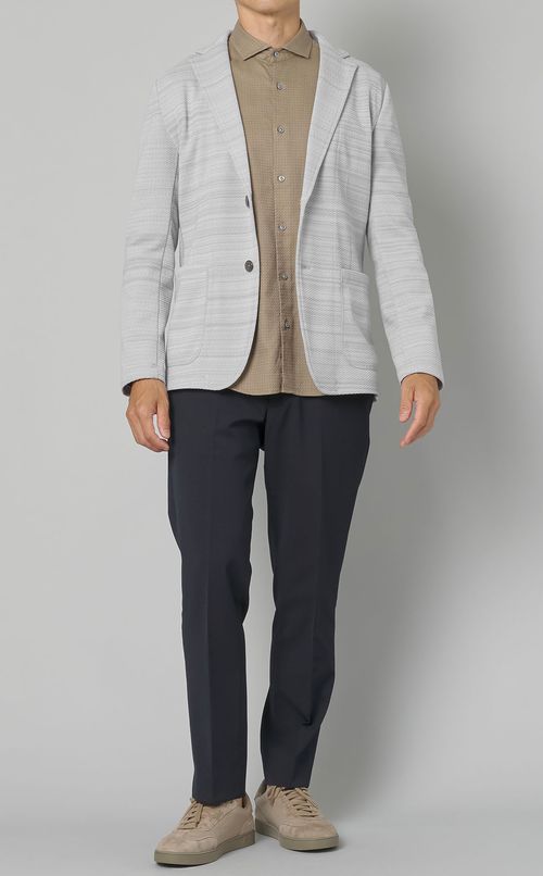 ニット2ボタンジャケット