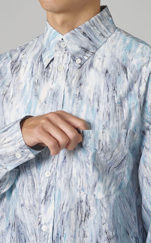 クレヨンポプリンボタンダウンシャツ