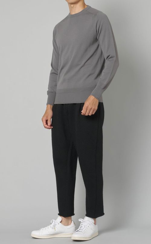 ヘリンボーンニットパンツ