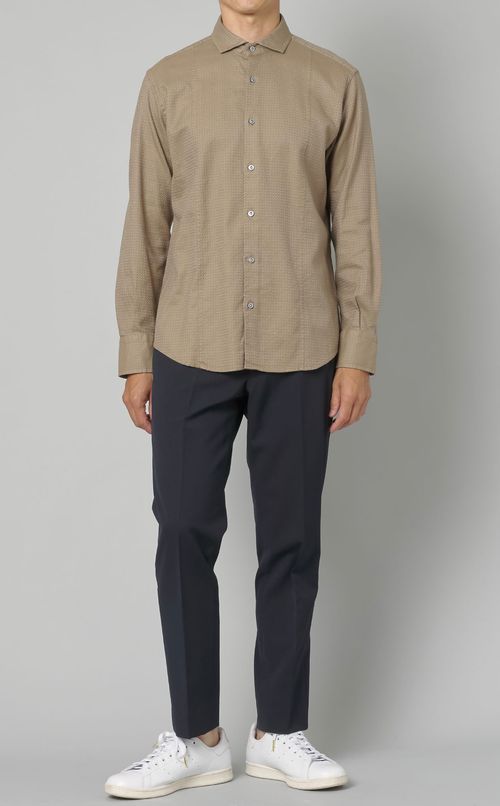 コットンロングスリーブシャツ