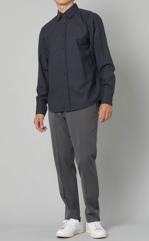 ウールボタンダウンシャツ