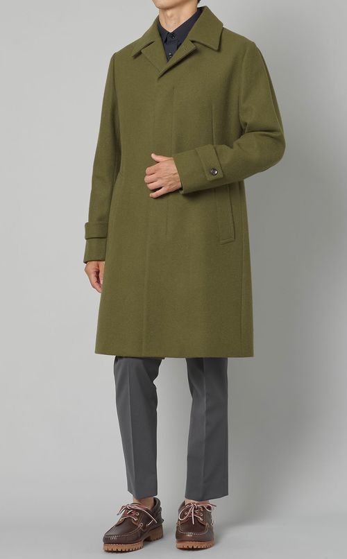 メルトンステンカラーコート