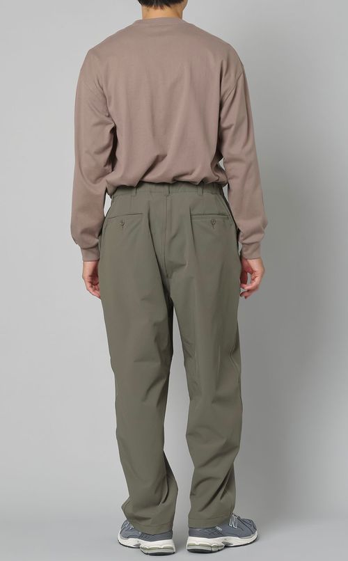 ストレッチツイルワイドテーパードパンツ