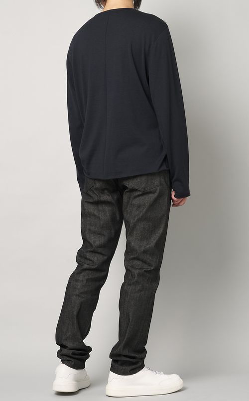 メリノウールクルーネックプルオーバー