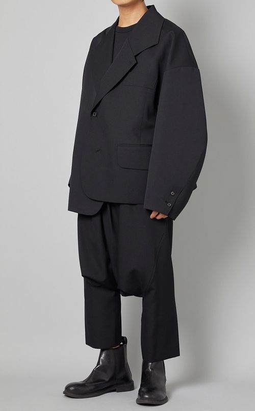 ウールサルエルスラックス