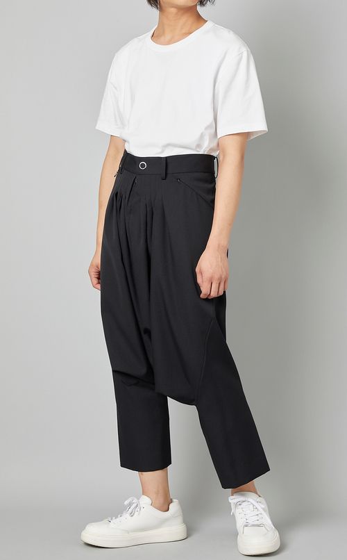 ウールサルエルスラックス