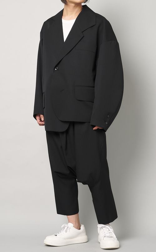 ウールサルエルスラックス