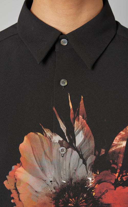 プラントプリントレギュラーシャツ