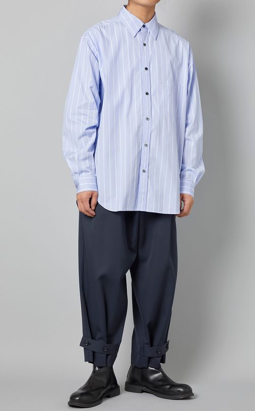 ストライプフルオープンシャツ