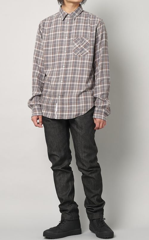 チェックフランネルシャツ