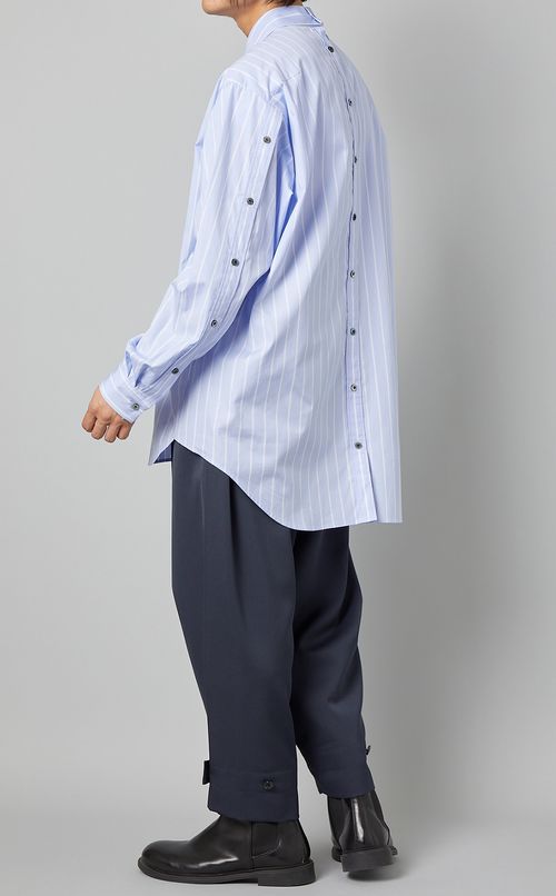 ストライプフルオープンシャツ