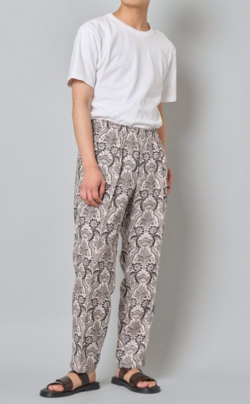 フラワープリントイージーパンツ