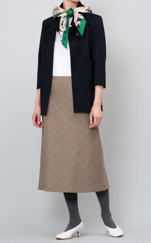 襟付シルクスカーフ