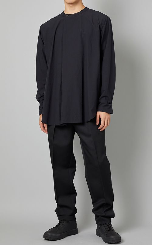 コットンプリーツシャツ