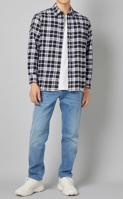 チェックネルシャツ