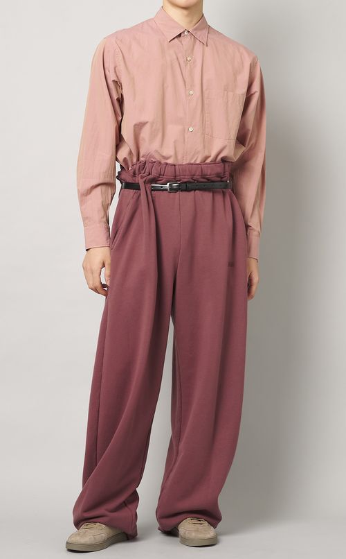 ベルト付きジャージトラックパンツ