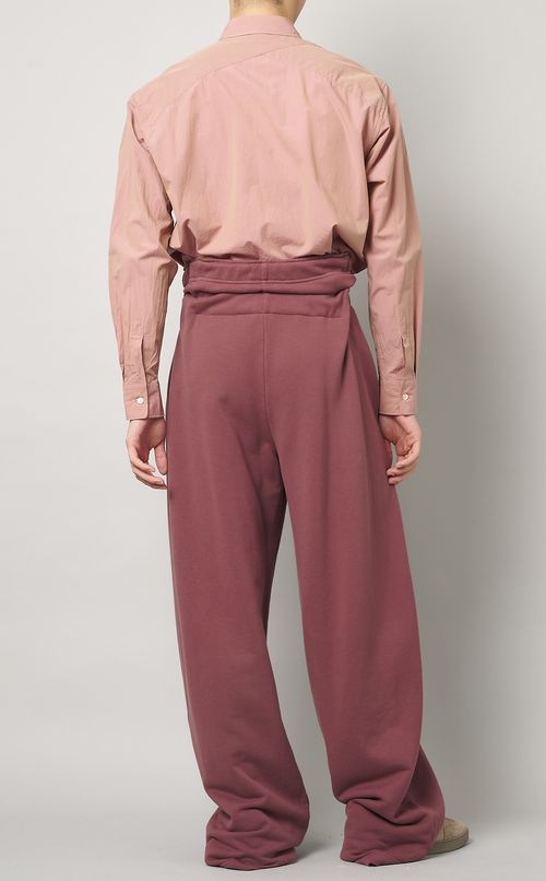 ベルト付きジャージトラックパンツ