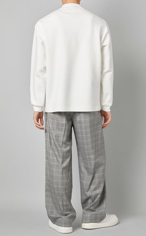 ウールシャドーチェックモーターパンツ