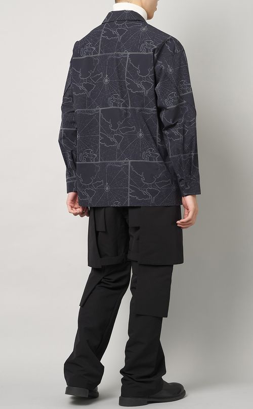 ポリエステルタフタプリントシャツ