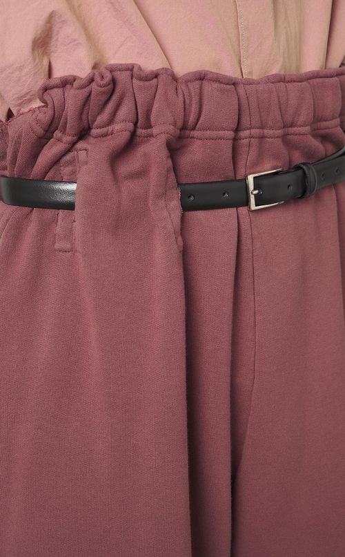 ベルト付きジャージトラックパンツ