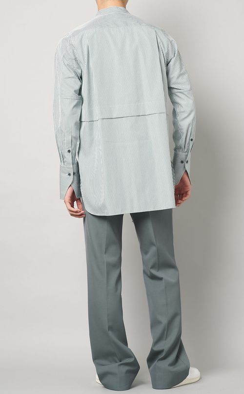 ストライプタキシードシャツ