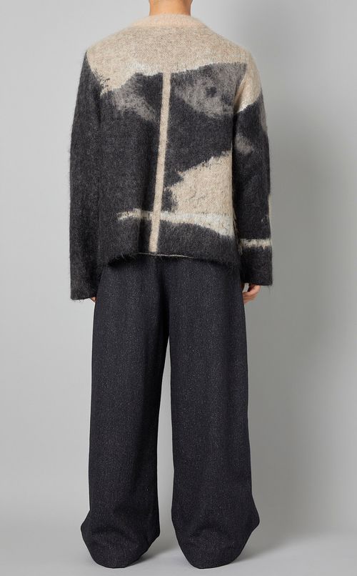 キッドモヘアグラフィックニット