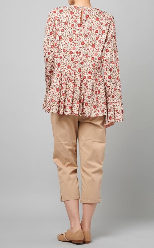 リバティプリントブラウス