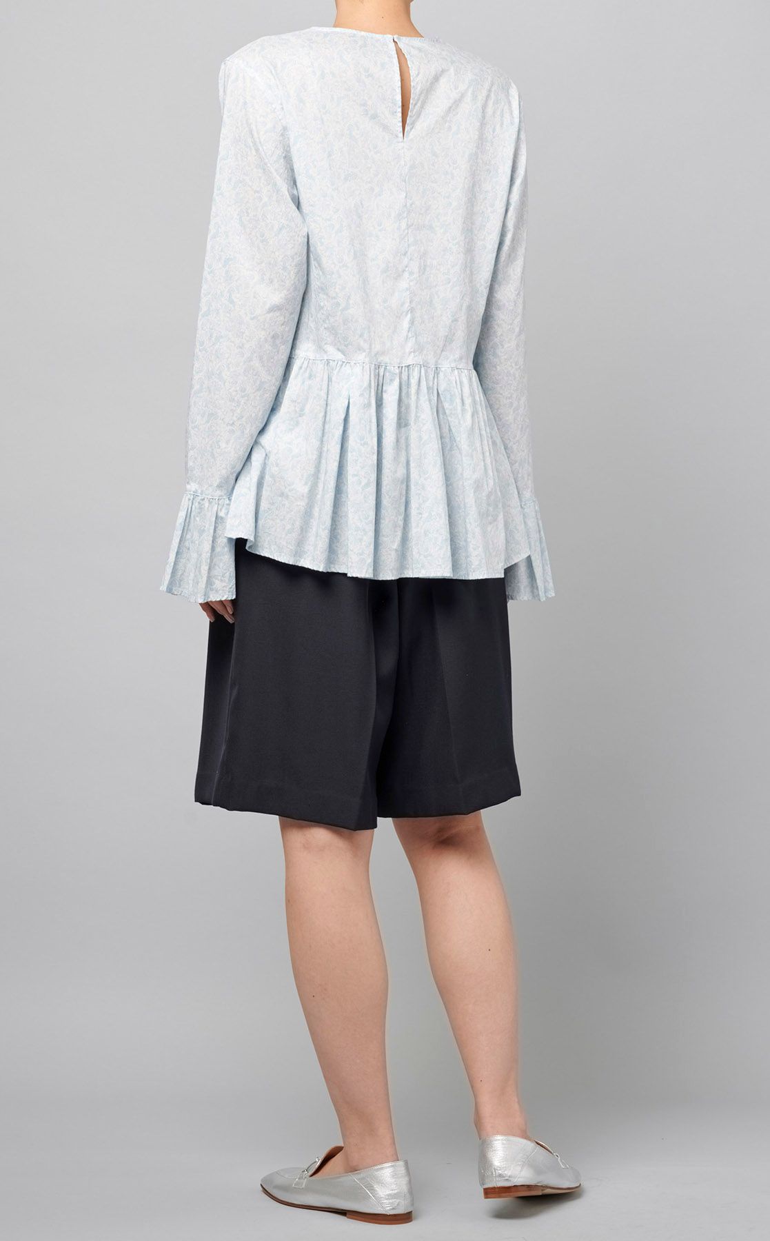 トゥモローランド MACPHEE リゾートプリントブラウス 38 フロッキーレース ハーフスリーブブラウス｜トゥモローランド 公式通販