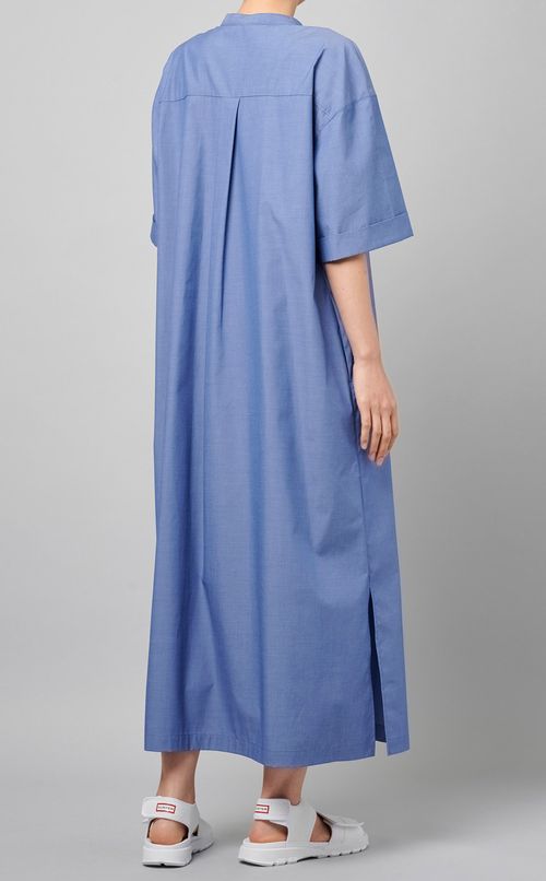 バンドカラーシャツワンピース