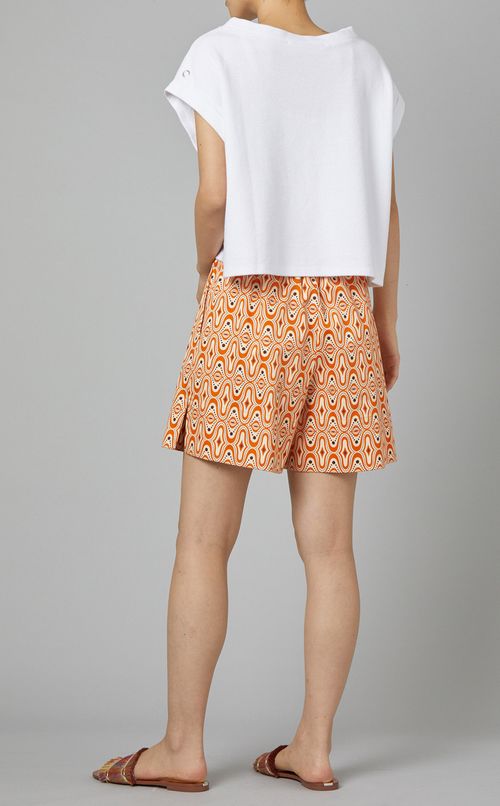 ジオメトリックプリントショーツ