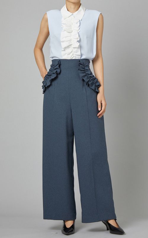 センターフリルシャツ