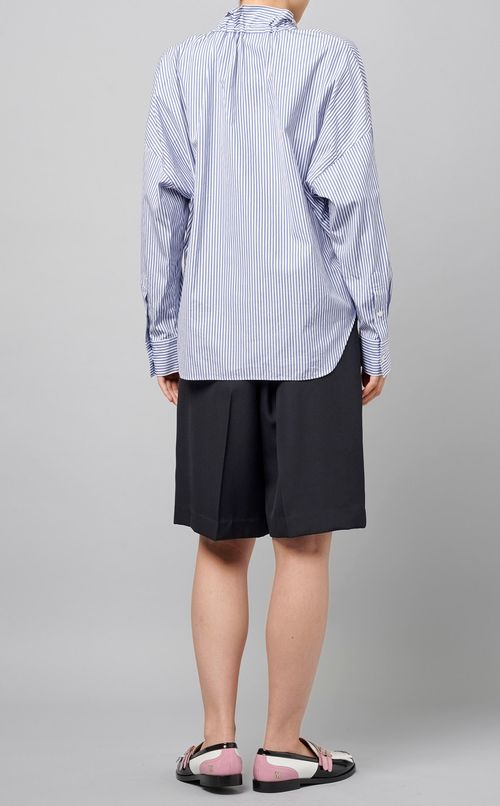 ギャザーボウタイブラウス