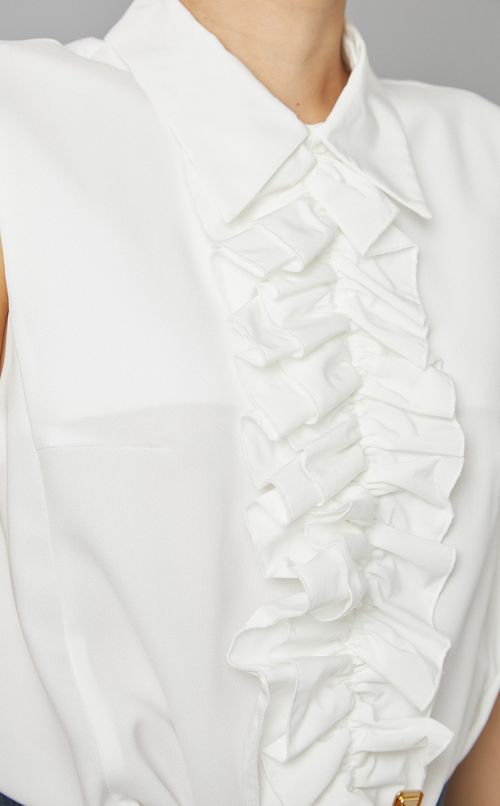 センターフリルシャツ