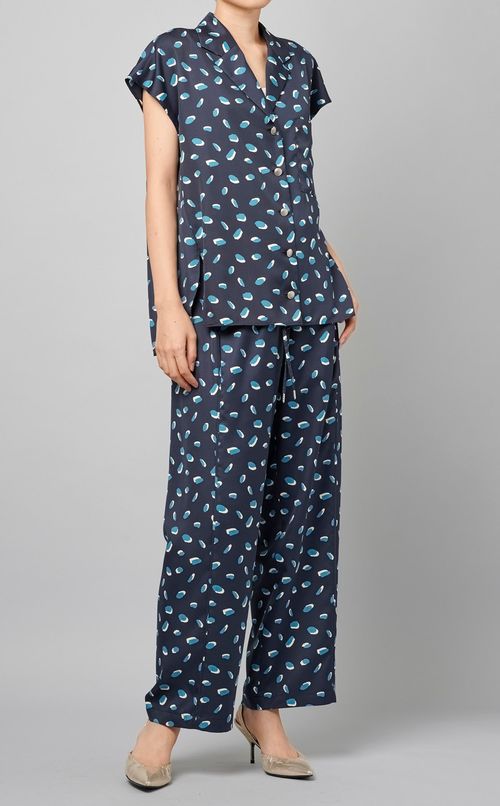 ツインドットシャツ