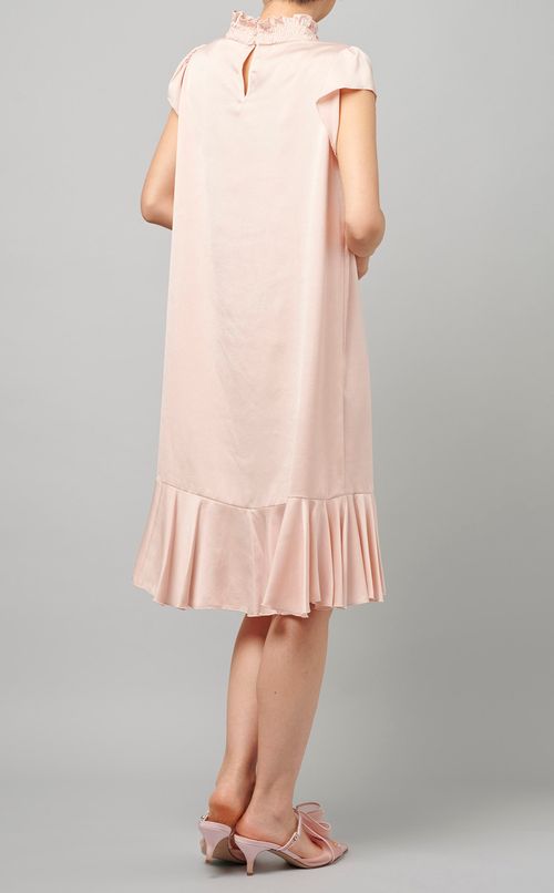 フレアスリーブシャーリングワンピース