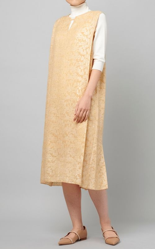 ラメドットジャガードドレス