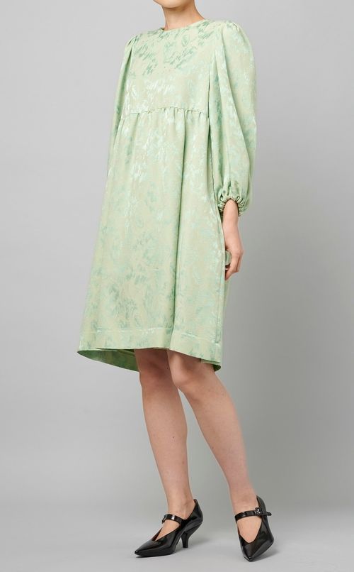 フラワージャガードミニワンピース