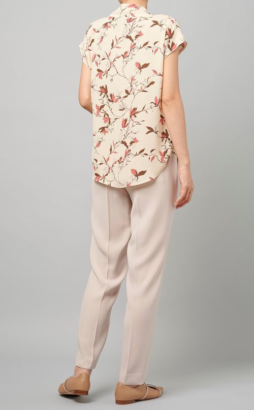 フラワープリントドレーププルオーバー