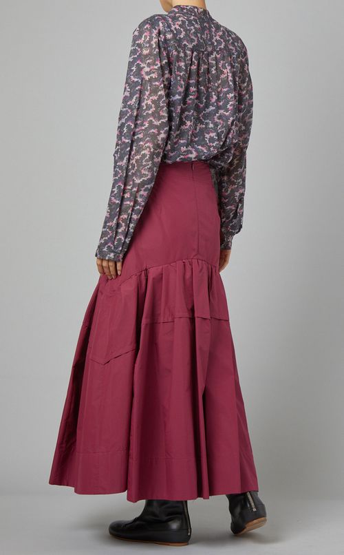 ティアードロングスカート