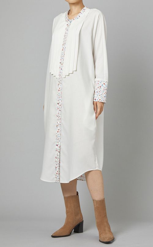 フロントタックシャツワンピース