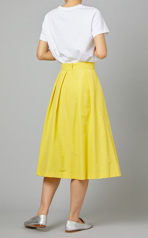 レースアップフレアスカート