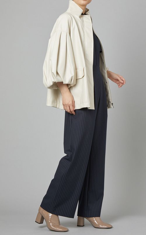 フレアスリーブオールインワン