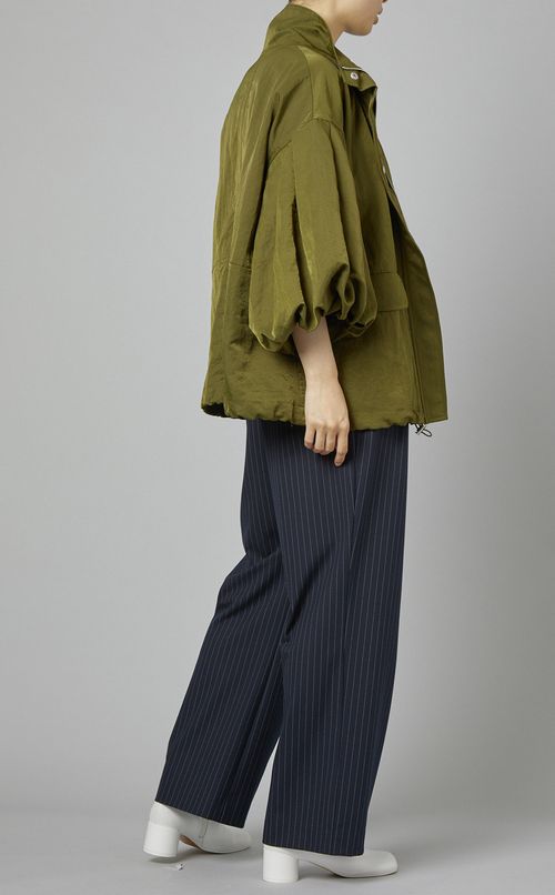 ハーフスリーブハイネックブルゾン