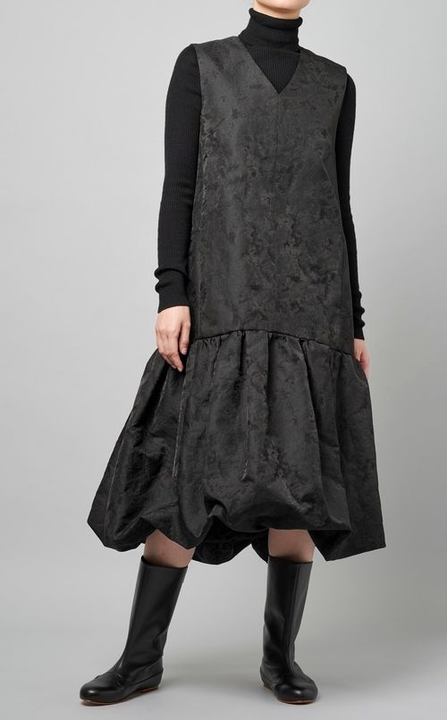 ジャガードバルーンワンピース