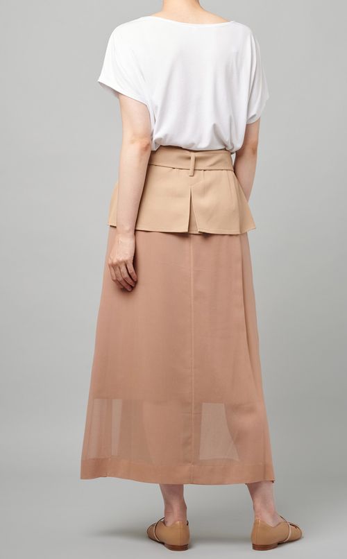 コンビファブリックトレンチスカート