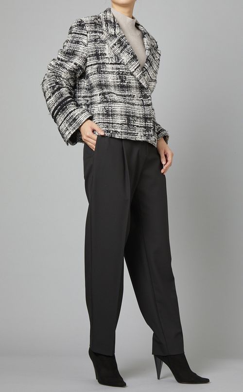 ツイードクロップドジャケット