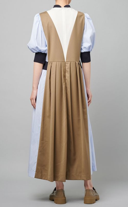 パッチワークデザインワンピース