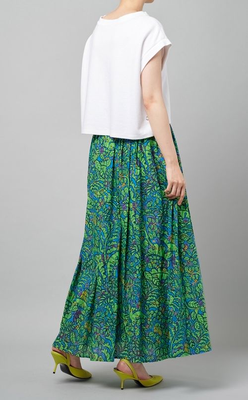 マルチプリントコットンスカート